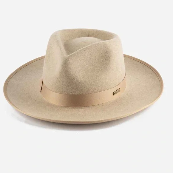 GIGI PIP Monroe Rancher Fedora, Oatmeal/Cream Women’s 100% Wool Hat - Picture 2 of 4